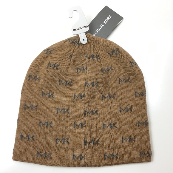 Michael Kors Tan and GrayReversible Beanie - Picture 2 of 5